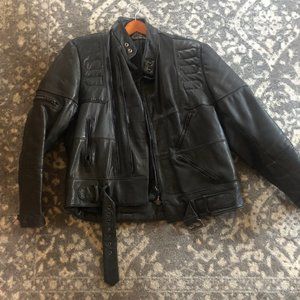 Vintage Harley Davidson Leather Jacket Size 48 REG Black